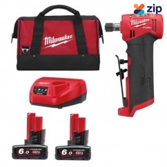 Milwaukee M12FDGA-602BA - 12V 6.0Ah Cordless M12 FUEL Right Angle Die Grinder Kit